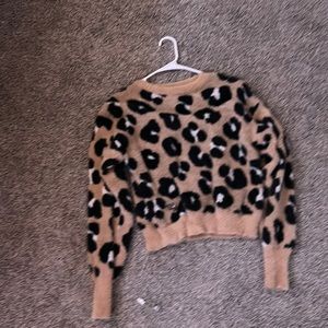 very cute leopard sweater